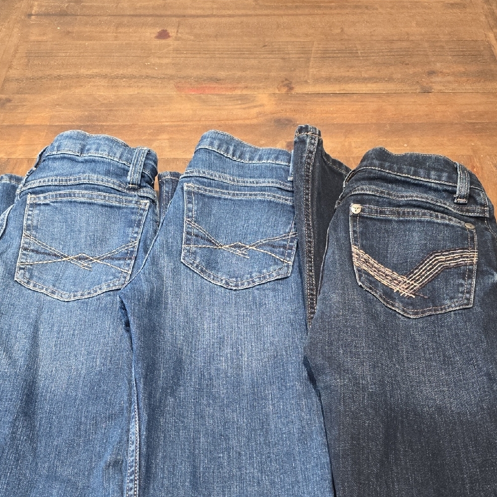 Wrangler 20x Boys Blue and Dark Blue Jeans
